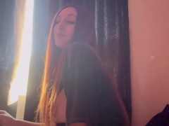 Long Hair Big Tits Milf Smoking a cigarette and showing her big juicy boobs OF@ArtemisiaLove101