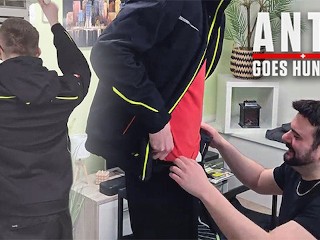 Straight Co-worker of the Previous Installer, comes over to Repair my AC and Gets a Blowjob