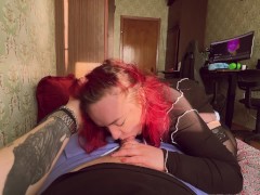 Оседлала его член и слизала сперму - Screenshot 5 of 16 - Blowjob