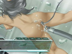 SEXY BRUNNETE BEING MASTURBATED BY GIANT DILDO - VOID BOUND