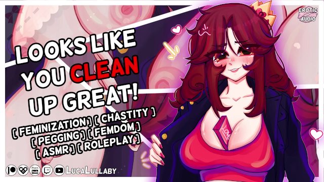 ASMR  Maid for Your Wife  Feminization Femdom Pegging Degradation Chastity Hentai