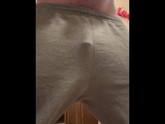 Grey sweatpants nice cock dripping, shooting cum! - Screenshot 1 of 16 - Grey Sweatpants