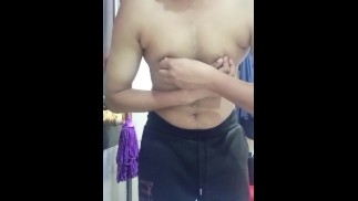 Asian tan skinned armature hot solo and cumming