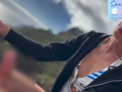 Slapping and caressing your hard cock