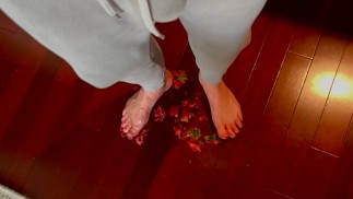 Squishing and Crushing; A Male Foot Fetish Video