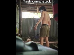 Day 34 of me working out nonstop until I become Toji.