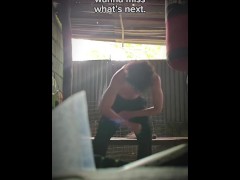 Day 35 of me working out nonstop until I become Toji.