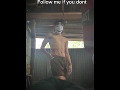 Day 38 of me working out nonstop until I become Toji.