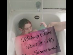 FtM WildBoyTy Making Good Use Of His Showerhead