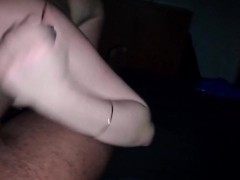 Greedy brunette swallows the balls while masturbating the big dick - Screenshot 5 of 16 - Fetish