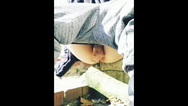 FtM WildBoyTy Shows Off His Cock Outdoors
