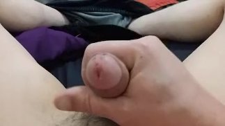 Masturbiere (86) mit einem Hoden