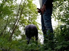 Son-in-law begged mother-in-law for sex on the outdoor, but only got a handjob