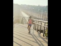 LATINA SOLO COSPLAY NAKED OUTSIDE WALKING AROUND