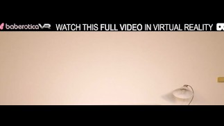 Solo perfect blonde Blanche Bradburry with big tits masturbates in VR.