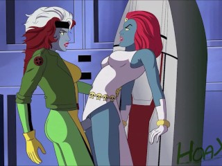 Rogue Futa and Mystique