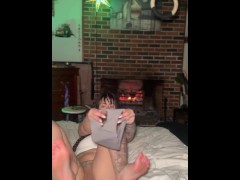 Beautiful Luci’s first panty try on video - thong - lace - satin ⏰ JOI countdown