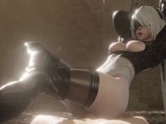 2B gracefully rides your cock . Nier Automata ❤ - Screenshot 10 of 16 - Dick