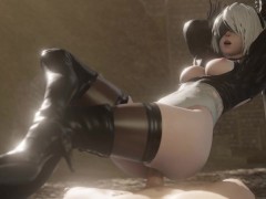 2B gracefully rides your cock . Nier Automata ❤ - Screenshot 14 of 16 - Hentai