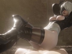 2B gracefully rides your cock . Nier Automata ❤ - Screenshot 9 of 16 - Hentai