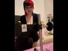 The Ultimate Toy Challenge: Assembling My First Fuck Machine! - Screenshot 14 of 16 - Goth Girl goth