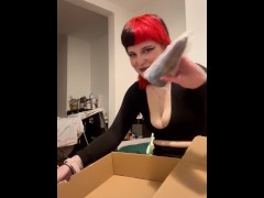 The Ultimate Toy Challenge: Assembling My First Fuck Machine! - Screenshot 4 of 16 - Goth Girl goth