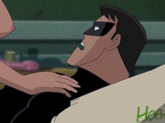 Batman Harley Riding Nightwing