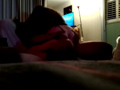 Hot Latino thug thrusting his cock inside cheating girl's extremely tight pussy while she is riding