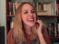 Amarna Miller behind the scenes