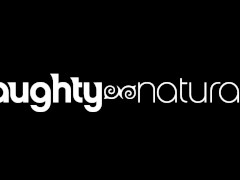 Hairy brunette rides blondes face in desert