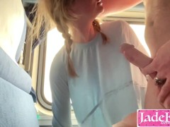 Picked Slut From Streets And Fucked Her In Public Train Compartment And Creampied Her