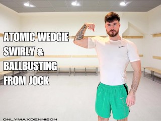 Atomic Wedgie Swirly & Ballbusting from Jock