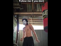 Day 43 of me working out nonstop until I become Toji.