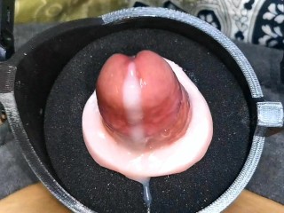 Machine for a Huge Portion of Sperm! Super Orgasm! Huge Cumshot!