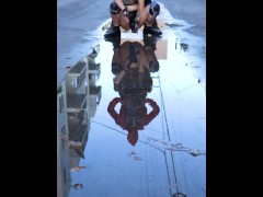 Dominatrix Mara x Haskell Holland Wearing EspressivoClub Hoods