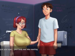 Judith Sexy Redhead from Summertime Saga Naked Gamplay