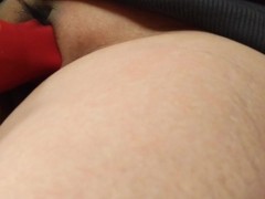 セルライト丸見えぽっちゃり日本人女性の立ちオナニー。おもちゃが気持ちよすぎてイク😇