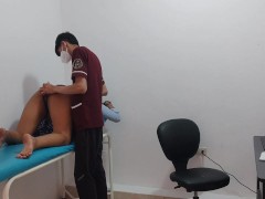 Horny student in the office