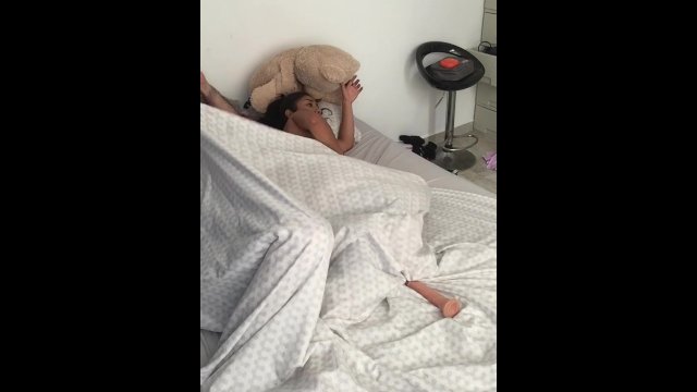 I masturbate in front of my horny stepfather inciting him to have sex.