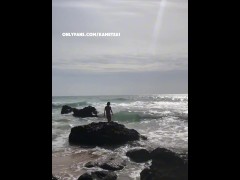 Such a hottie jerking off in a public beach in Spain. - Screenshot 14 of 16 - Beach Cruising