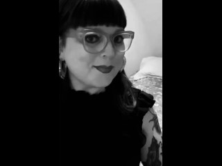 Trans Goth Masturbating.