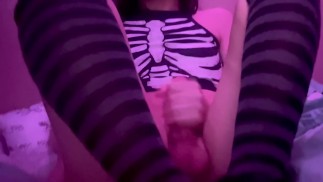 Nonbinary Slut Swallows own cum