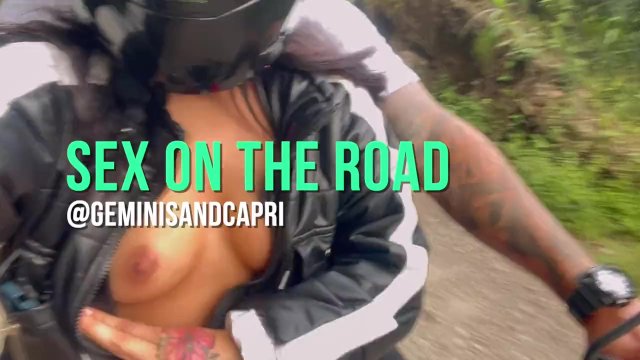 we get horny on a road trip and have to stop and fuck - sex in public