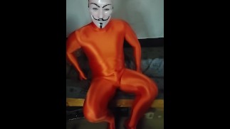 Man in Tights Cumming & Drained Completely タイツ姿の男が射精して完全に消耗する