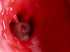 CAMERA INSIDE PUSSY: POWERFULL CUM IN PUSSY! BEST Internal ASMR in 4K MORE SPERM