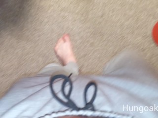 Jerking off with boxers until I blow a huge load