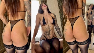 Hot Babe in Stockings Prefers Deep ANAL Fuck