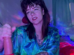 cute blonde boy gets tantra lingam massage from cougar (dildo handjob joi asmr encouragement)