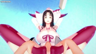 POV Hentai Footjob from Sessyoin Kiara from Fate/Grand Order