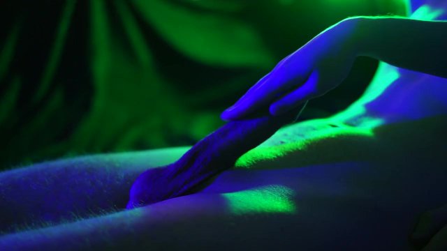 His cock looks beautiful in this light, and I love the way it glints on him. Great hand job